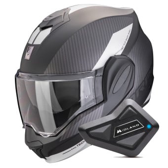 RUMOCOVO® Casque Modulable Moto Bluetooth Intégral Casque, avec  Haut-Parleur IntéGré Double Visière,Casque De Moto Homme Et Femme