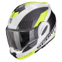 Casque Modulable Scorpion Exo Tech Evo Team White Yellow Fluo