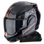Casque Modulable Scorpion Exo Tech Evo Traveller Black Copper + Kit bluetooth Exo-Com Link-1C