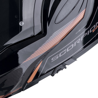 Scorpion Exo Tech Evo Traveller Black Copper + Kit bluetooth Exo-Com Link-1C
