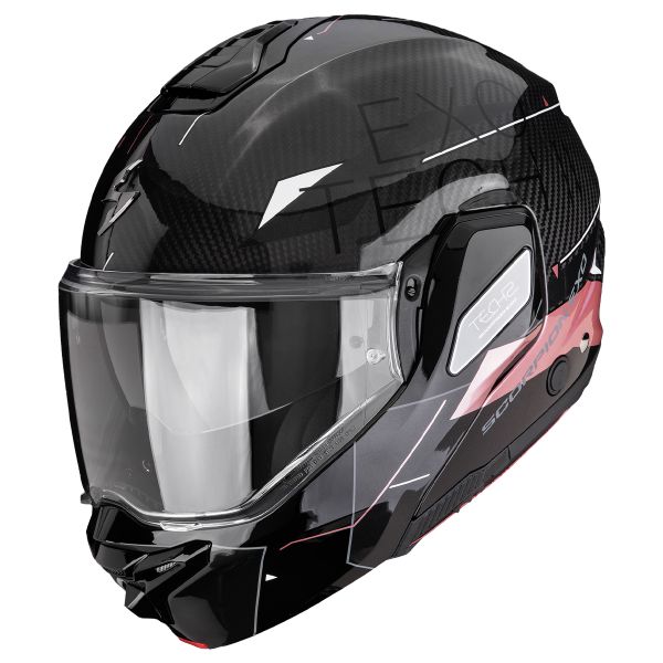 Casque Modulable Scorpion Exo-Tech II Carbon Viator Black Pink