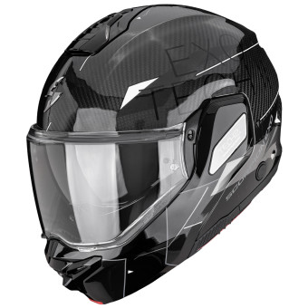 Casque Modulable Scorpion Exo-Tech II Carbon Viator Black Silver