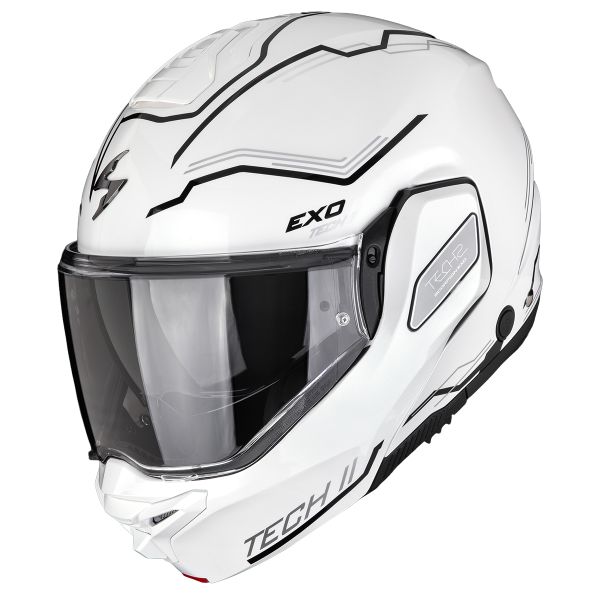 Casque Modulable Scorpion Exo-Tech II Dash White Silver Black