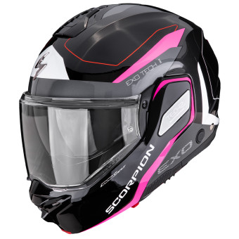 Casque Modulable Scorpion Exo-Tech II Passager Black Silver Pink