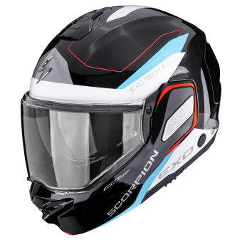 Casque Modulable Scorpion Exo-Tech II Passager Black White Blue