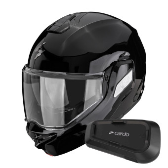 Casque Modulable Scorpion Exo-Tech II Solid Black + Kit Bluetooth Spirit Casque Modulable Scorpion Exo-Tech II Solid Black + Kit Bluetooth Spirit