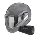 Pack Exo-Tech II Solid Cement Grey + Kit Bluetooth Spirit