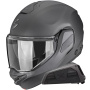 Casque Modulable Scorpion Exo-Tech II Solid Matt Anthracite + Kit bluetooth Exo-Com Link-1