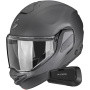 Casque Modulable Scorpion Exo-Tech II Solid Matt Anthracite + Kit Bluetooth Spirit