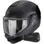 Casque Modulable Scorpion Exo-Tech II Solid Matt Black + Kit Bluetooth Spirit