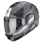 Casque Modulable Scorpion Exo-Tech II Void Silver Neon Yellow
