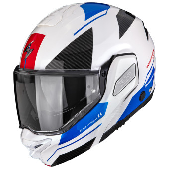 Casque Modulable Scorpion Exo-Tech II Void White Blue Silver