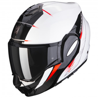Casque Modulable Scorpion Exo Tech Primus Pearl White Black Casque Modulable Scorpion Exo Tech Primus Pearl White Black