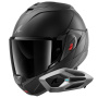 Casque Modulable Shark Oxo Dark Shadow Mat KMA + Kit Bluetooth Sena for Shark Mesh Solo