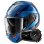Casque Modulable Shark Oxo Mekarium BUO + Kit Bluetooth 5S Solo