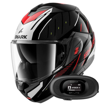 Casque Modulable Shark Oxo Rydger KSR + Kit bluetooth 5R Lite Solo