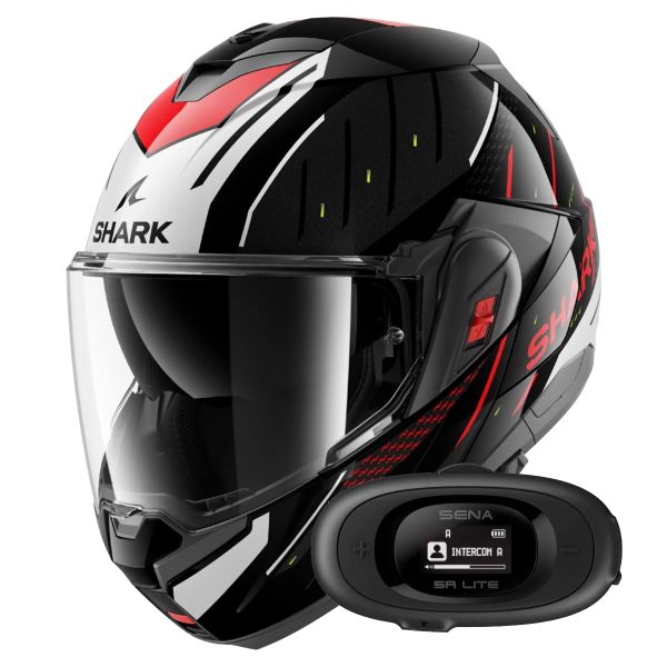 Casque Modulable Shark Oxo Rydger KSR + Kit bluetooth 5R Lite Solo