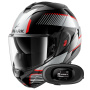 Casque Modulable Shark Oxo Sikter KUS + Kit bluetooth 5R Lite Solo