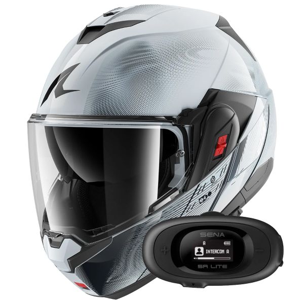 Casque Modulable Shark Oxo Speed-Tech SWK + Kit bluetooth 5R Lite Solo