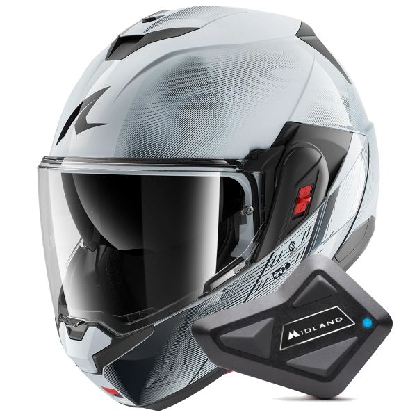 Casque Modulable Shark Oxo Speed-Tech SWK + Kit Bluetooth BT Mini