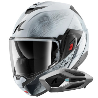 Casque Modulable Shark Oxo Speed-Tech SWK + Kit Bluetooth Sena for Shark Mesh Solo