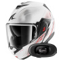Casque Modulable Shark Oxo Speed-Tech WRK + Kit bluetooth 5R Lite Solo