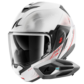 Casque Modulable Shark Oxo Speed-Tech WRK + Kit Bluetooth Sena for Shark Mesh Solo