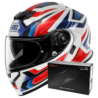 Casque Modulable Shoei Neotec 3 Anthem TC-10 + Intercom Sena SRL-03
