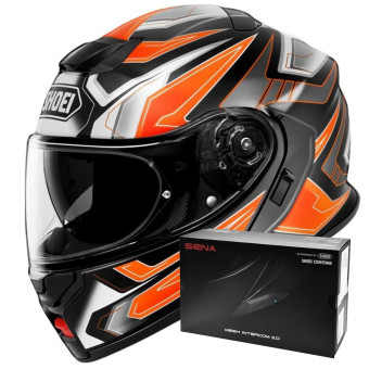 Casque Modulable Shoei Neotec 3 Anthem TC-8 + Intercom Sena SRL-03