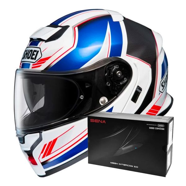 Casque Modulable Shoei Neotec 3 Grasp TC10 + Intercom Sena SRL-03