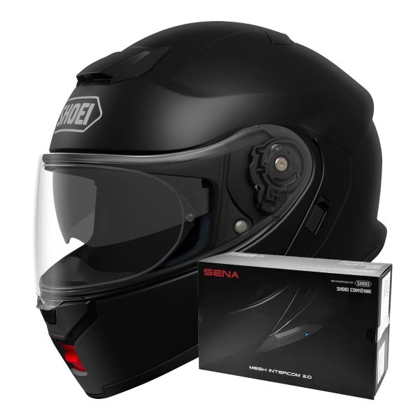 Casque Modulable Shoei Neotec 3 Matt Black + Intercom Sena SRL-03 Casque Modulable Shoei Neotec 3 Matt Black + Intercom Sena SRL-03