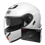 Casque Modulable Shoei Neotec 3 White + Intercom Sena SRL-03