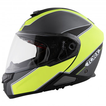 Casque Modulable Torx Neil 2 Trip Jaune Fluo Casque Modulable Torx Neil 2 Trip Jaune Fluo
