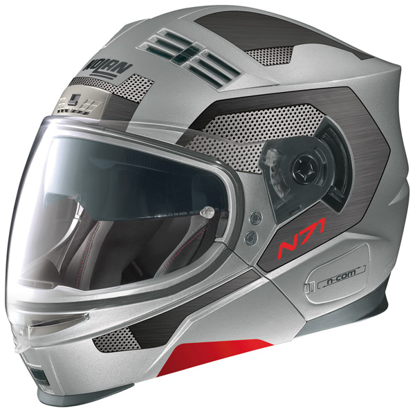 Casque Modulable Nolan N71 S2 Ncom Gris Mat 8