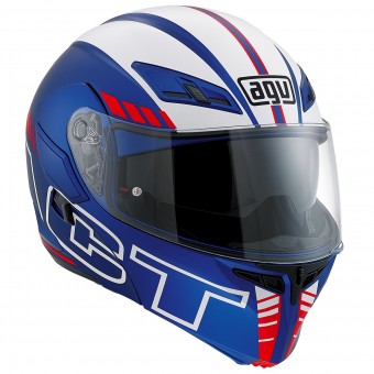 Casque Modulable AGV Compact ST Seattle Matt Blue Red Casque Modulable AGV Compact ST Seattle Matt Blue Red