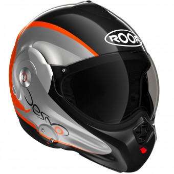Casque Modulable Roof Desmo Fluo Black Orange 3e Generation Casque Modulable Roof Desmo Fluo Black Orange 3e Generation