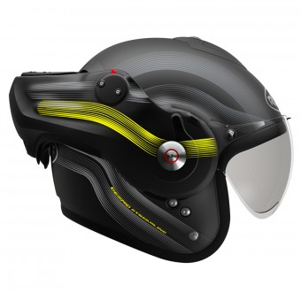 Roof Desmo Streamline Noir Acier Jaune Fluo Mat 3e Generation
