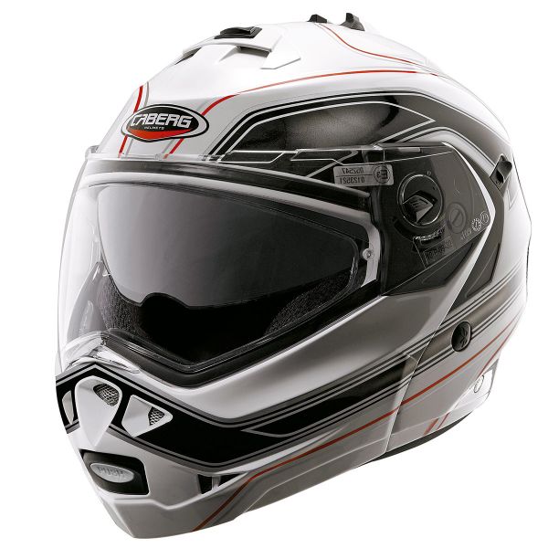Casque Modulable Caberg Duke Booster Blanc Noir