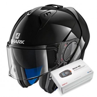 Casque Moto Equipé Bluetoothintercom Livré Avec Le Kit Monté