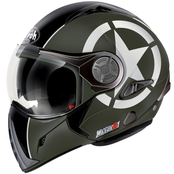 Casque Modulable Airoh J106 Shot Kaki