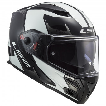 Blanc//Noir XS LS2 Casque moto FF324 METRO EVO SUB Blanc NOIR P//J