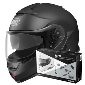 Casque Modulable Shoei Neotec II Matt Black + Intercom Sena Neotec II SRL-01 Casque Modulable Shoei Neotec II Matt Black + Intercom Sena Neotec II SRL-01