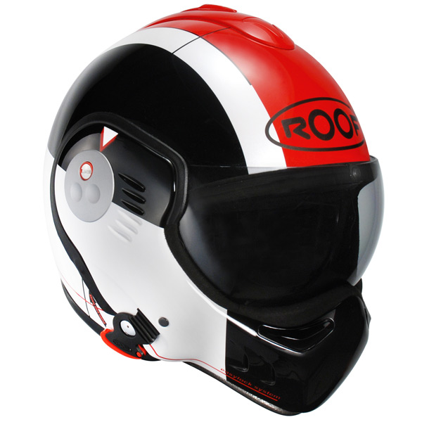 Casque Modulable Roof Boxer V8 Star Noir Rouge