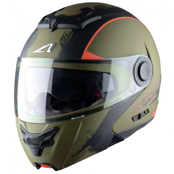 Casque Modulable Astone RT 800 Venom Khaki Black
