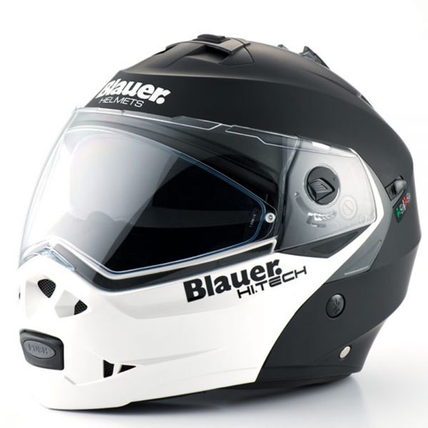 Casque Modulable Blauer Sky Noir Mat Blanc