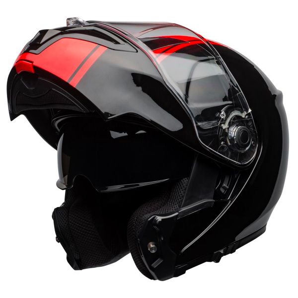 Casque Modulable Bell Srt Modular Ribbon Black Red