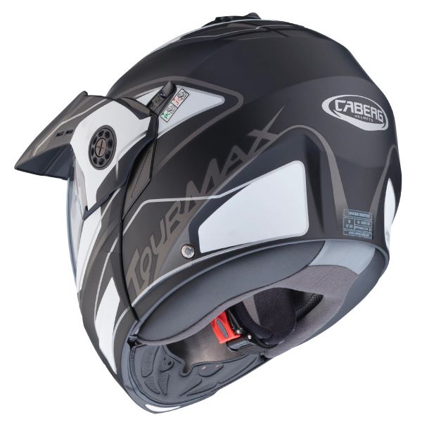 Caberg klapphelm Tourmax Marathon Mat Noir Blanc Avec Pare-Soleil T M 57//58