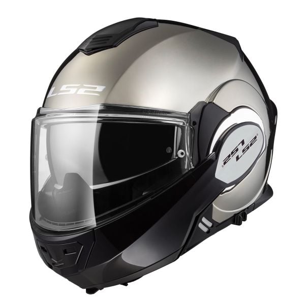 Casque Modulable LS2 Valiant Solid Gloss Chrome FF399