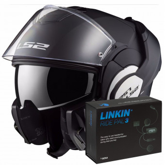 Letetexi Bluetooth Casque Moto Modulable,Casques Intégral Flip-Up Front Casque de Moto Scooter avec Double Anti-buée Visière Protection,ECE Homologué pour Homme Femme 57~64CM 