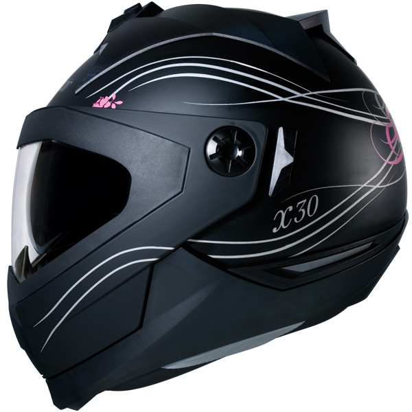 Casque Modulable Nexx X30 Style Noir Argent Mat